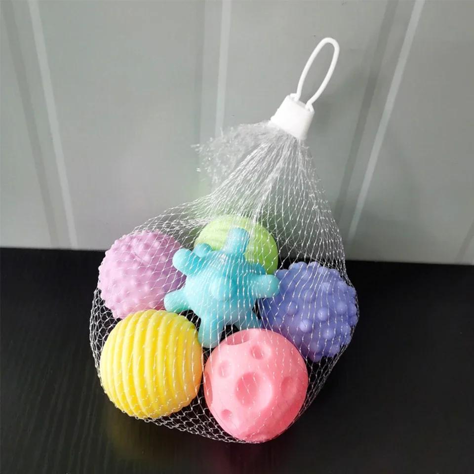 Bebê brinquedos mãos tocar bola sensorial brinquedo infantil chocalho massagem kawaii macio bola tátil desenvolvimento para bebês - Image 1