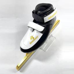 Velocidade de skate no gelo xhaohan curta pista patins gelo bota fibra carbono skate com puresprint curta pista lâmina corrida patines - Image 4