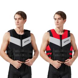 Colete de segurança de neoprene ajustável para crianças, Jaqueta salva-vidas esportes aquáticos, Multiuso quente, Respirável para nadar pesca marítima - Image 5