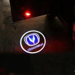 Universal LED Car Door Bem-vindo Projetor Laser, Logotipo Fantasma Night Light, Lâmpada de cortesia, Car Styling Acessórios Kit para Changan - Image 2