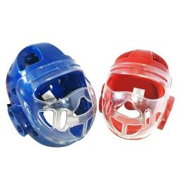 Equimento de karatê capacete facial de karatê fitness capacetes de taekwondo protetor WTF capacete facial com máscara facial suporte de proteção completo - Image 4