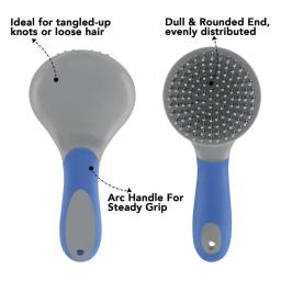 Escova profissional de juba e cauda de cavalo, escova de juba e cauda com alça humanizada, antiderrapante, massagem para animais de estimação, escova de cabelo de cavalo para grosso - Image 6