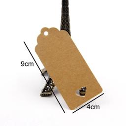 50 pçs tag de papel diy em branco kraft cartões de etiqueta de suspensão tag para festa de aniversário de casamento diy kraft presentes embrulhando decoração suprimentos - Image 4