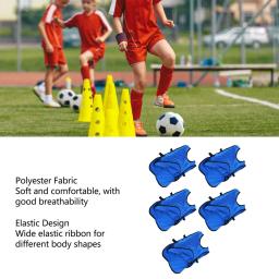 Vest treinamento para crianças, colete de treinamento maratona, futebol, futebol, basquete, grupo contra, scrimmage, 5pcs - Image 2