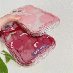 Capa 3D com borda curvada ondulada, rosa pêssego, Xiaomi Poco X5 X3 X6 Pro X4 NFC F3 F4 X4 GT M3 M4 Pro MI 11 Lite 5G NE 12T 12 Lite - Image 2