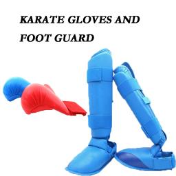 Conjunto de equipamento de karatê infantil, protetor de pernas e pés, caneleira, palmeira e boxe, luvas de karatê para mulheres e homens, MMA - Image 1