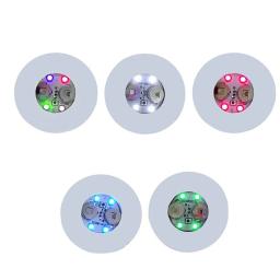 LED Luminous Coasters com luzes, garrafa adesivos, 3 modos, apto para Cocktail Drink, casa, festa de casamento, Xmas Table Decorações, 5 pcs, 1pc - Image 6