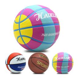 Bola De Competição De Basquete De Borracha, Bola De Competição De Treinamento De Drible, Resistente Ao Desgaste, Alta Elástica, Boa Mão Feel, Tamanho 5, 7 - Image 1