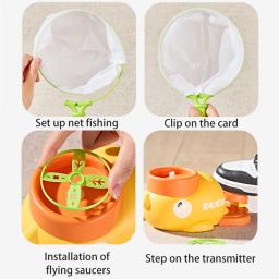 Disco voador lançador de foguetes de ar pires ao ar livre hélice jardim jogo romance crianças brinquedo para criança salto esporte frete grátis - Image 6