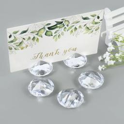 Acrílico Diamante Mesa Lugar Titular do Cartão, Crystal Number Name Stand, Casamento Aniversário Decoração Suprimentos, 5 Pcs, 20Pcs - Image 3