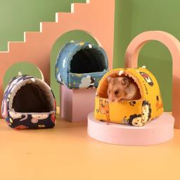 Rede de animais pequenos para cobaia, furão, furão, furão, acessórios para gaiola, inverno, chinchila quente, casa de hamster fofa - Image 1