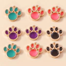 Esmalte Colorido Gato e Cachorro Pata Encantos, DIY Handmade Brincos, Pulseiras e Colares, Fazer Jóias, Artesanato Acessórios, Novos - Image 1
