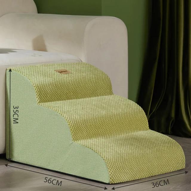 Espuma de Memória para Sofás e Escadas: Rampa Antiderrapante para Pequenos Cães e Gatos em 2 ou 3 Passos, Ideal para Pet Shops e Atacado