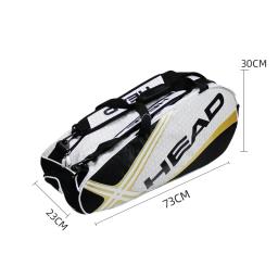 Saco de raquete de tênis impermeável com cabeça, mochila esportiva grande, saco de badminton de ginástica ao ar livre, raquete com alça, 4-9 - Image 6