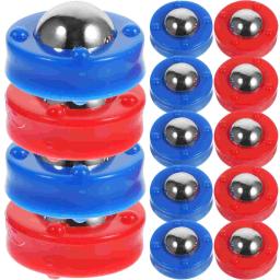 16 pçs mini bolas de ondulação azul vermelho plástico shuffleboard acessórios do jogo engraçado rolamento contas discos mesa jogos xadrez - Image 3