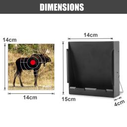 Papel alvo de tiro animal selvagem, Alvos realistas com BB Pellet Trap, Prática de jogo de caça instantânea, 50pcs - Image 4