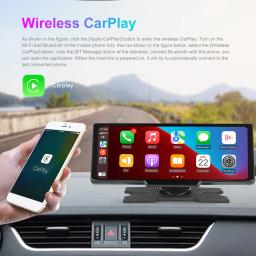 Podofo-Espelho De Carro Gravação De Vídeo Monitor Sem Fio, Painel Auto Android, DVR, Navegação GPS, Tela Carplay, 6.86 ", 9.3" - Image 3