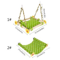 Pet Hammock Pendurado, Cama Ninho Quente, Papagaio Casa, Gaiola de Pássaro Lavável Removível, Poleiro para Hamster, Agaporni - Image 5