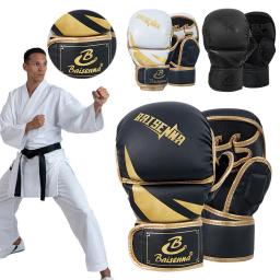 Luvas De Boxe para Adultos e Crianças, Luvas Kickboxing Espessadas, Saco de Perfuração Pesado, Luvas de Treinamento, Meio Dedo - Image 5
