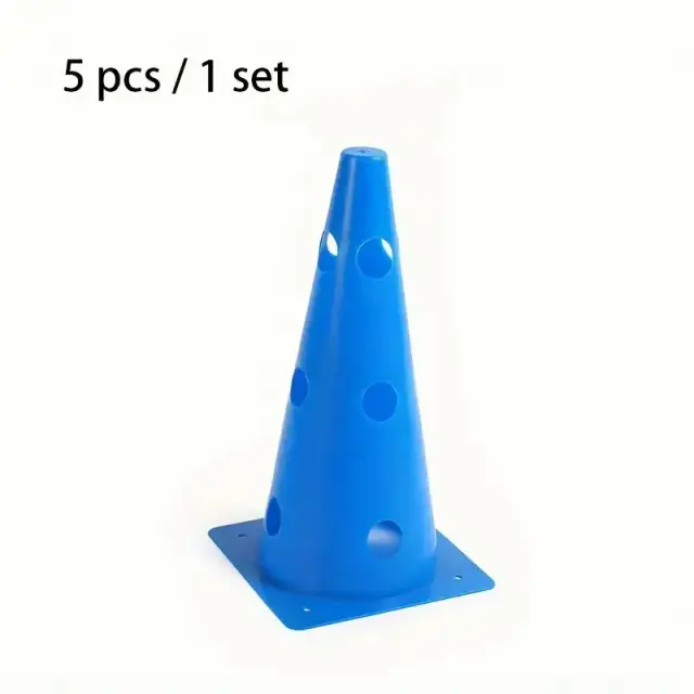 Acessórios de Treinamento de Basquete: Barris Perfurados, Obstáculos, Cones e Barricadas - Conjunto com 5 Peças de 32 cm