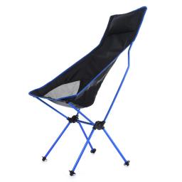 Cadeira de acampamento dobrável portátil longo lazer voltar praia jardim cadeira liga - Image 1