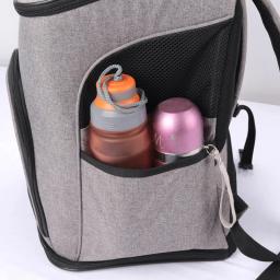 Gato do animal de estimação mochilas viagem portátil dobrável pet duplo ombro saco para cães pequenos gatos respirável suprimentos de transporte para animais de estimação - Image 4