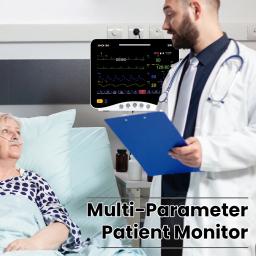 S80A 10,1 '' Multi-parâmetro operado por botão de 3 ou 6 parâmetros Monitor de paciente ICU monitoramento de sinais vitais - Image 2