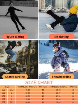 AVIVOR-Calções de Proteção com Zíper Lateral, Estofamento 3D, Adequado para Esqui, Skate, Crianças, Jovens, Adulto - Image 6