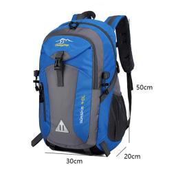 Mochila impermeável portátil ultraleve, saco dobrável de montanhismo, escalada ao ar livre ciclismo viagem mochila, caminhadas mochila, 40L, 840D - Image 6
