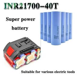 -Bateria original 21700 4.0Ah INR21700-40T 4000mAh 30A 40T 3.7V Bateria de íon de lítio de alta descarga/grande capacidade - Image 3