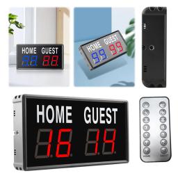 Placar eletrônico com controle remoto, LED de 4 dígitos, placar, tênis de mesa, tênis de mesa, basquete, pingue-pongue - Image 1