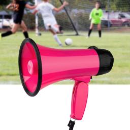 Handheld Bullhorn Megafone Speaker, leve alarme por voz para o futebol, microfone ao ar livre alto-falante, ajustável - Image 3