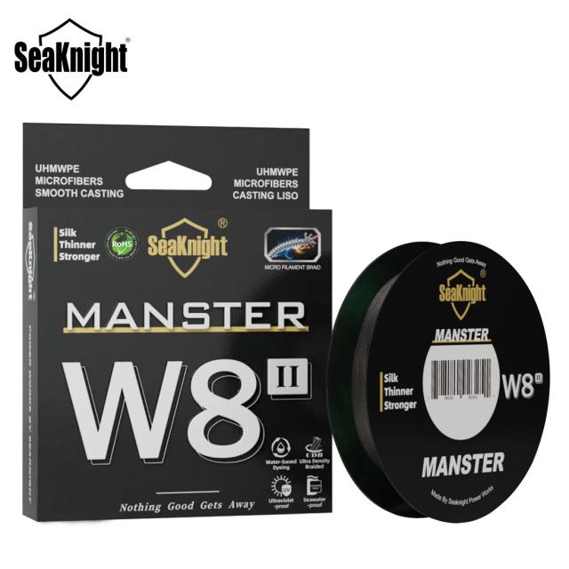 SeaKnight W8 II Linha de Pesca Trançada 150m-500m 15-100lb 8 Fios Multifilamento PE