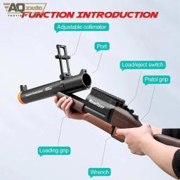 Lançador de granadas M79 Soft Shell Launcher Toy M79 Howitzer Soft Bullet Blast Shotgun Launcher para presente de aniversário infantil Jogo de tiro - Image 2