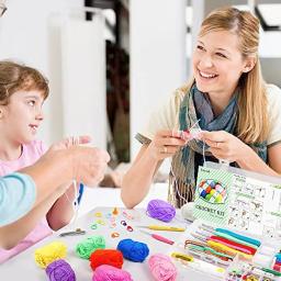 Multi Tamanho Fio Crochet Craft Set, Ideal Conjunto Iniciante, DIY Ferramentas de Tecelagem, Ergonomia, Originalidade, 113Pcs - Image 6
