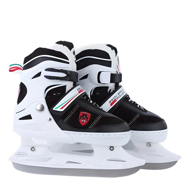 Patins de Gelo Retráteis Unisex com Velocidade Ajustável e Lâmina Grossa para Adultos