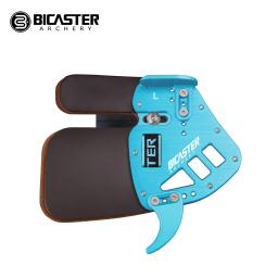 Bicaster ASA-Couro Genuine Archery Competição Dedo Tab Guard, Substituição Proteção, Alumínio, LH, RH, Arco, Caça Acessório - Image 3