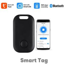 Sem fio Bluetooth GPS Tracker, Tuya Tag inteligente, Criança, Pet Finder, Registro de Localização, Wireless, Anti-lost Alarme, Chave, Tag - Image 1
