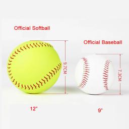12 Polegada prática esportiva softball tamanho oficial peso sem marcação bola de treinamento bolas de beisebol prática de treinamento lanagem de espuma de beisebol - Image 6