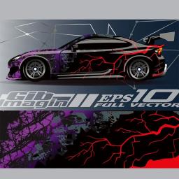 Legal esportes abstratos corrida envoltório adesivo design e fundo do esporte para uso diário corrida fígado carro vinil adesivo de carro completo - Image 1