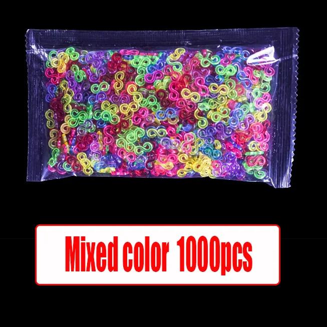 Rubber Loom Bands Box Set para crianças, brinquedo DIY, pulseira de silicone, elástico Weave, crianças Artes e ofícios - Image 1
