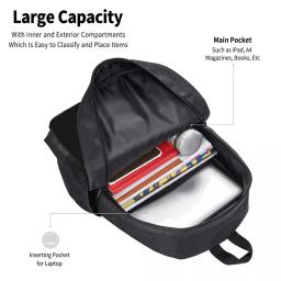 Grande capacidade 3D impressão hóquei jogadores mochila, impressão dobrável, bonito - Image 5