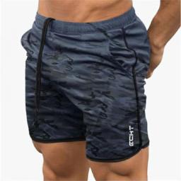 Calções esportivos de secagem rápida masculina, corrida, ginástica, ginástica, calças curtas, verão, 2022 - Image 1