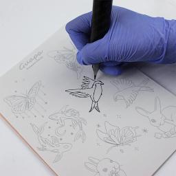 Mini pele pré-impressa de tatuagem, design preciso e limpo, almofada de borracha flexível para diferentes estilos, novo, 2024 - Image 4