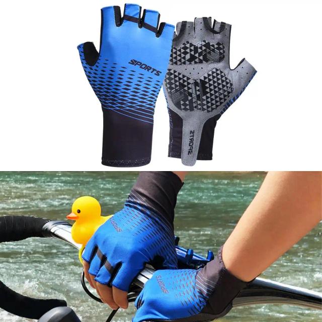 Luvas Antiderrapantes para Ciclismo com Amortecedor e Respirabilidade para Aventura ao Ar Livre