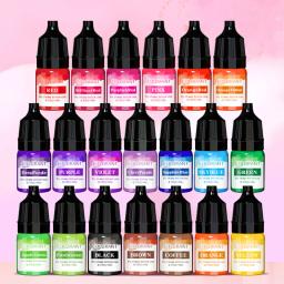 Corantes de vela Pigmento Set, Corante Líquido para Vela DIY, Corante para Colorir Sabão, Artesanato Artesanal, Kit Pigmento Resina, 20 Cores, 5ml por Garrafa - Image 1