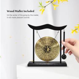 Mini Desktop Mini carrilhão de vento com Mallet, Taiji Percussão Instruments, Chinese Gossip Chart, Home Decor, Housewarming - Image 4