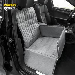 Cawayi canil pet cão portador de assento do carro capa carry gato filhote de cachorro saco viagem do carro dobrável rede à prova dwaterproof água cães cesta pet portadores - Image 1
