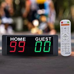 Wall Mounted Eletrônico Digital Placar para Basquete Futebol Boxe Sports Plug UE - Image 2