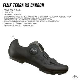 Sapatilha Mtb Ciclismo Fizik Terra X5 Carbon Preta + Pedal Zeray ZP-108S - Image 3